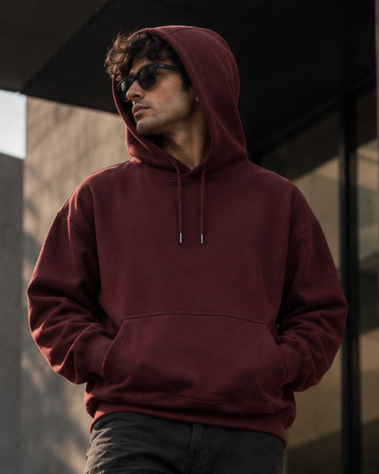 Magic Maroon - ODD Oversized Heavyweight Hoodie