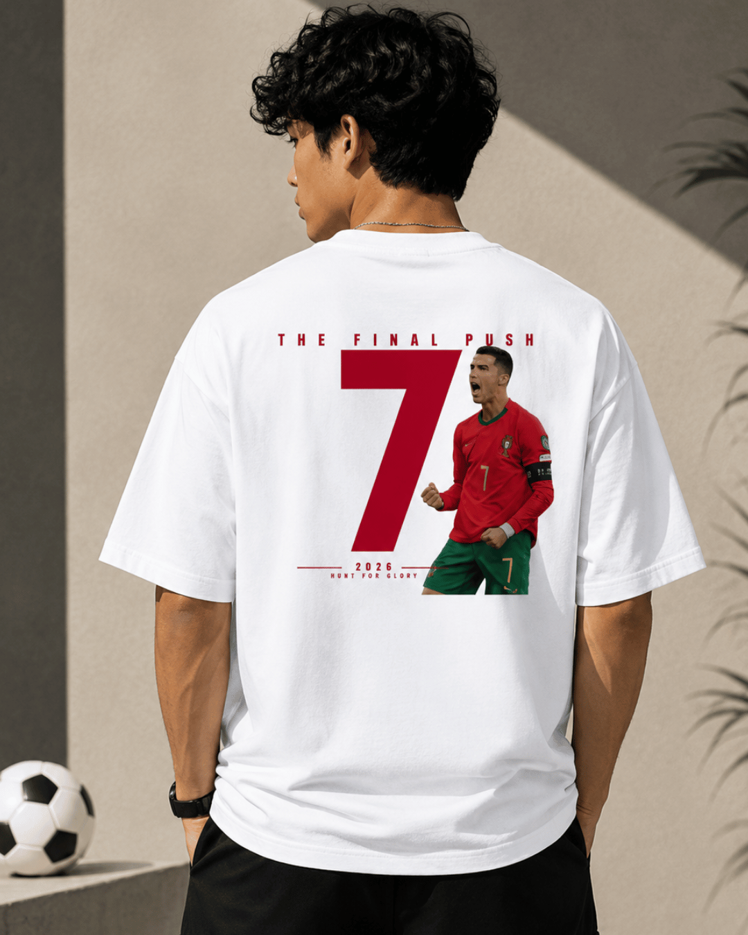 Cristiano Ronaldo - The Final Push 2026 WC Oversized Unisex T-Shirt