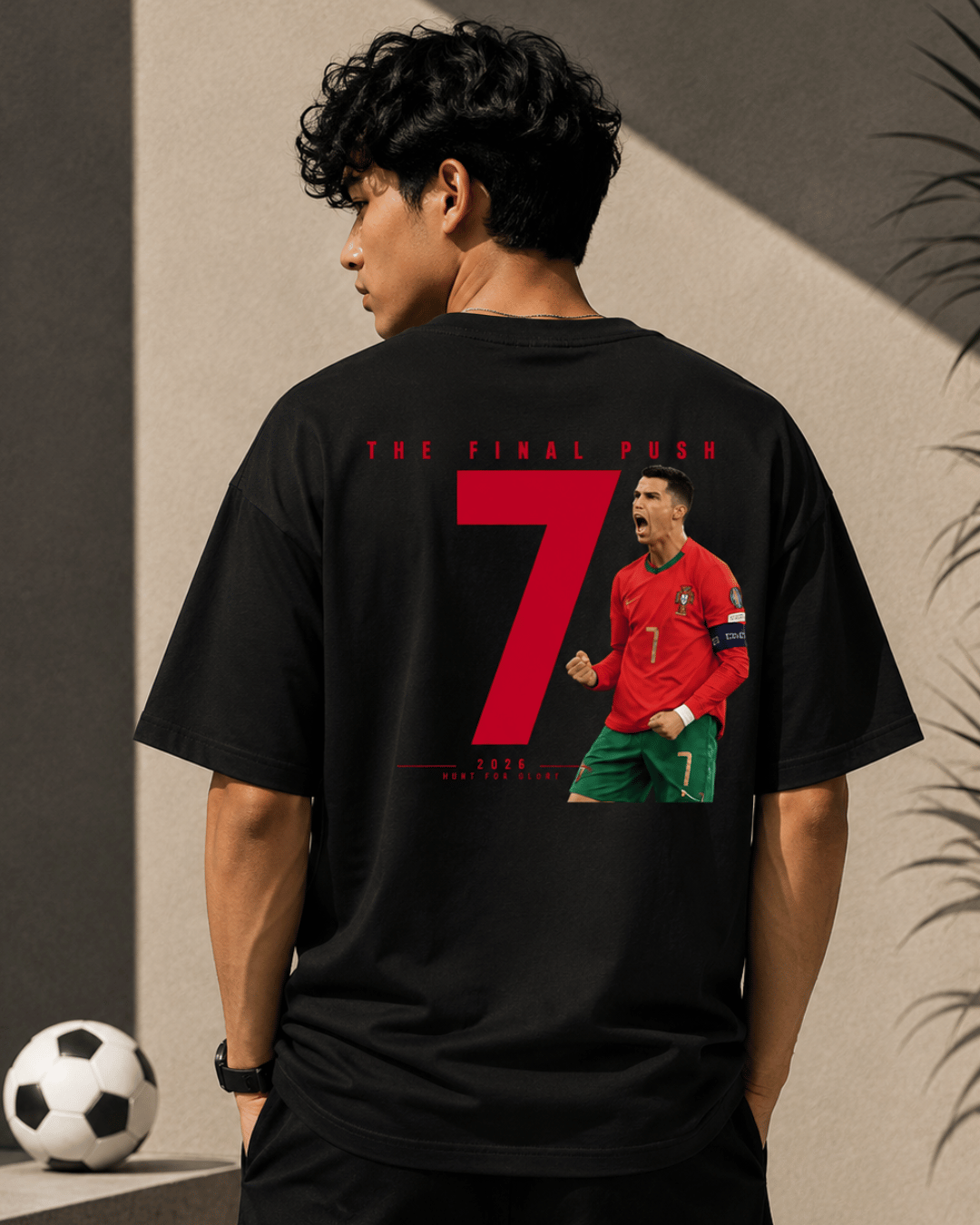 Cristiano Ronaldo - The Final Push 2026 WC Oversized Unisex T-Shirt