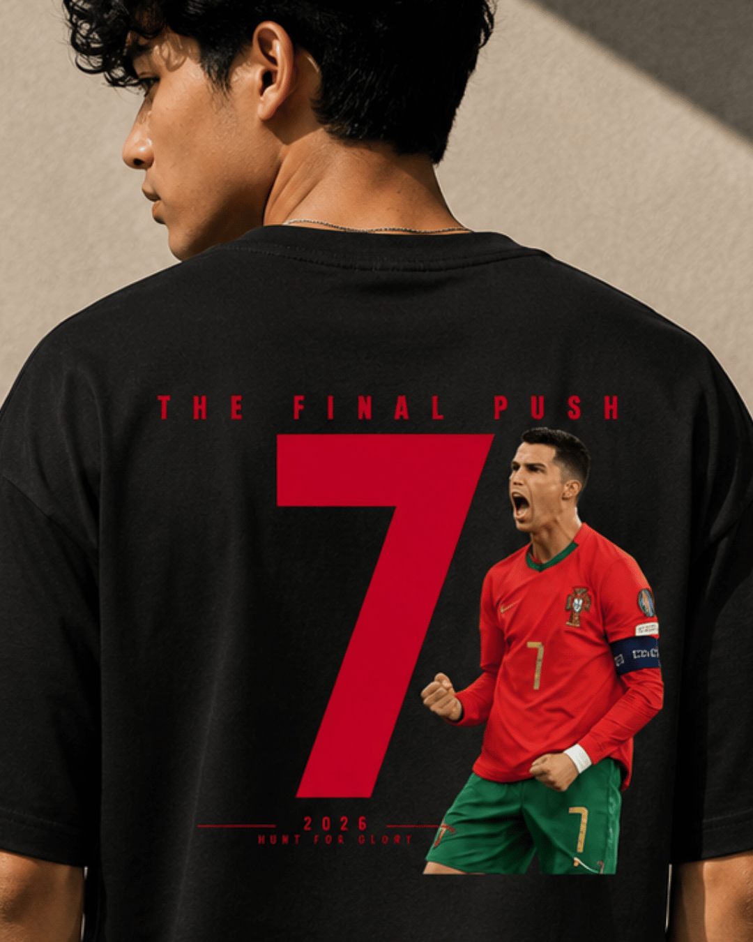 Cristiano Ronaldo - The Final Push 2026 WC Oversized Unisex T-Shirt