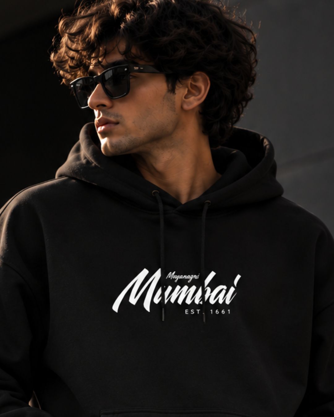 Maynagiri Mumbai  Black - ODD Oversized Heavyweight Hoodie