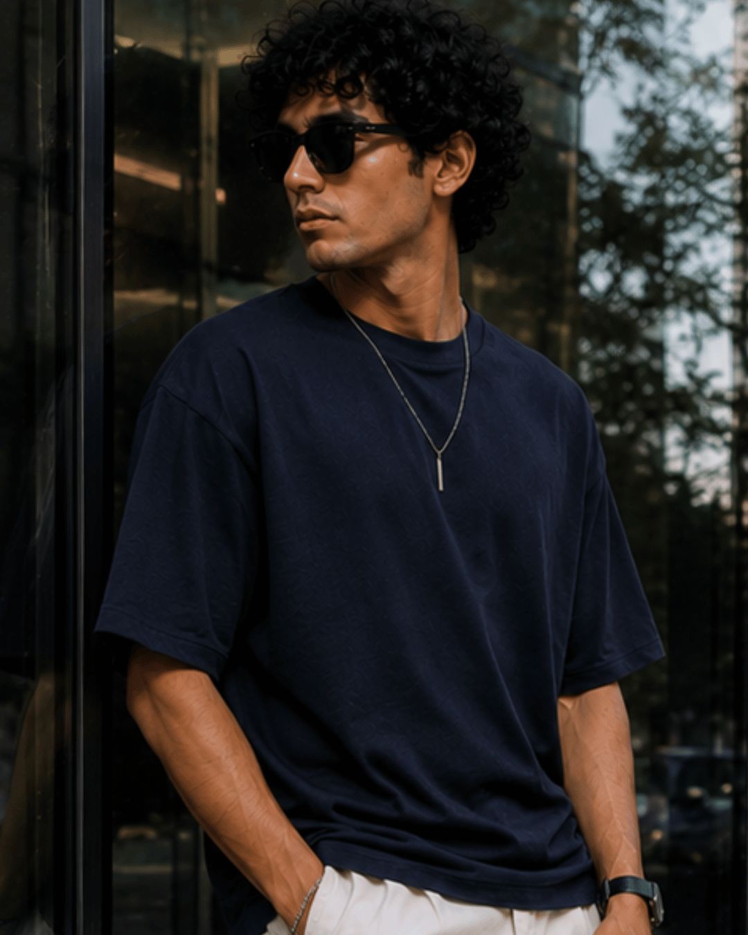 Natural Navy - Oversized Classic Unisex Tshirt