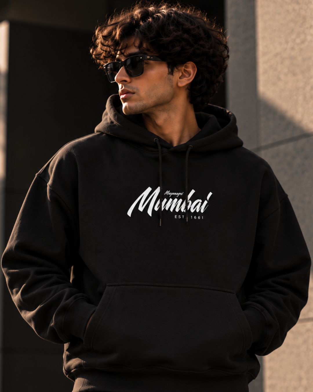 Maynagiri Mumbai  Black - ODD Oversized Heavyweight Hoodie