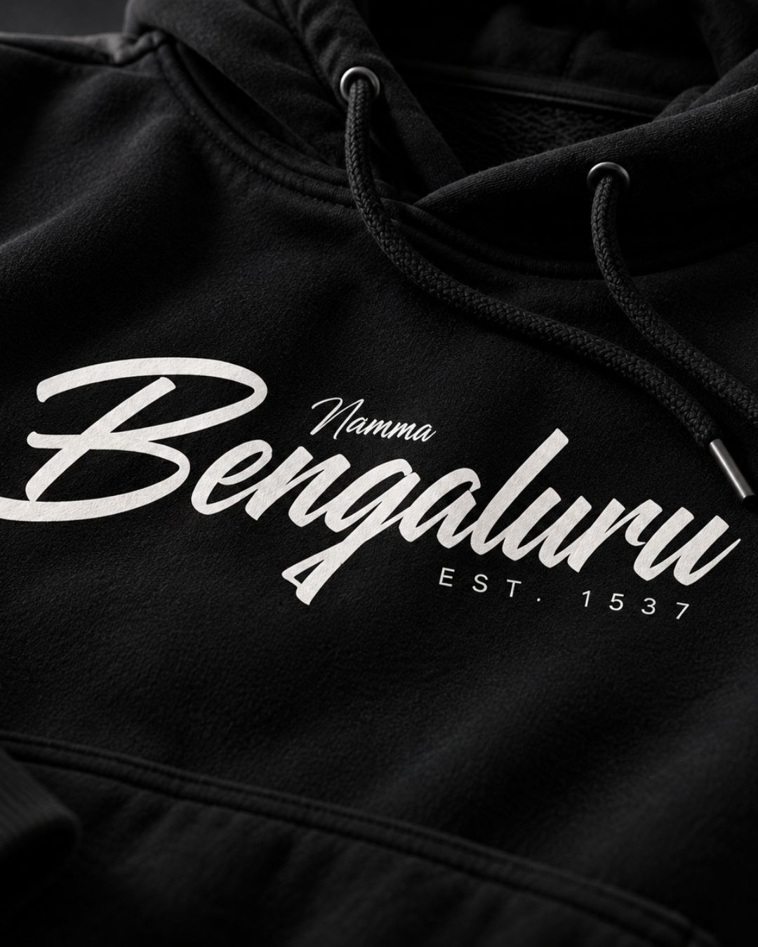Namma Bengaluru Black - ODD Oversized Heavyweight Hoodie
