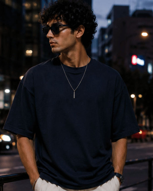 Natural Navy - Oversized Classic Unisex Tshirt
