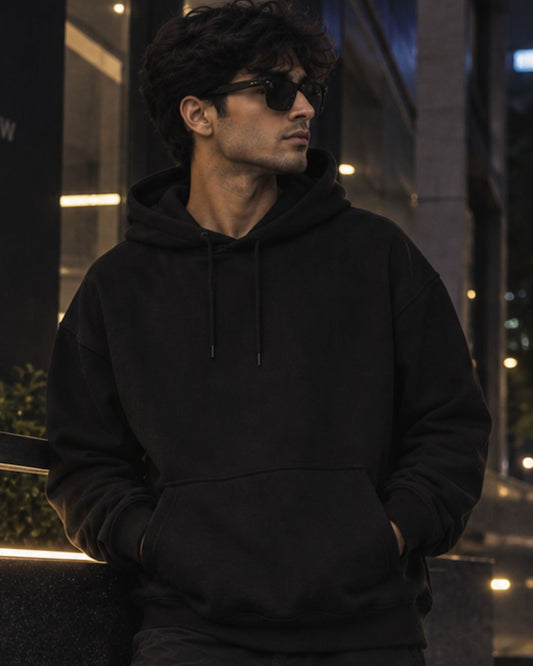 Ninja Black - ODD Oversized Heavyweight Hoodie