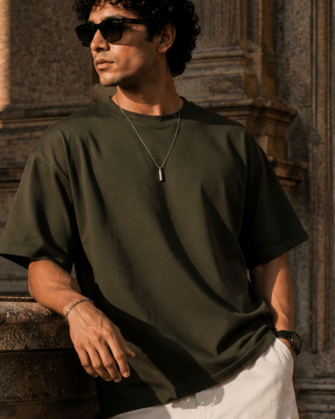 Military Olive - Oversized Classic Unisex Tshirt