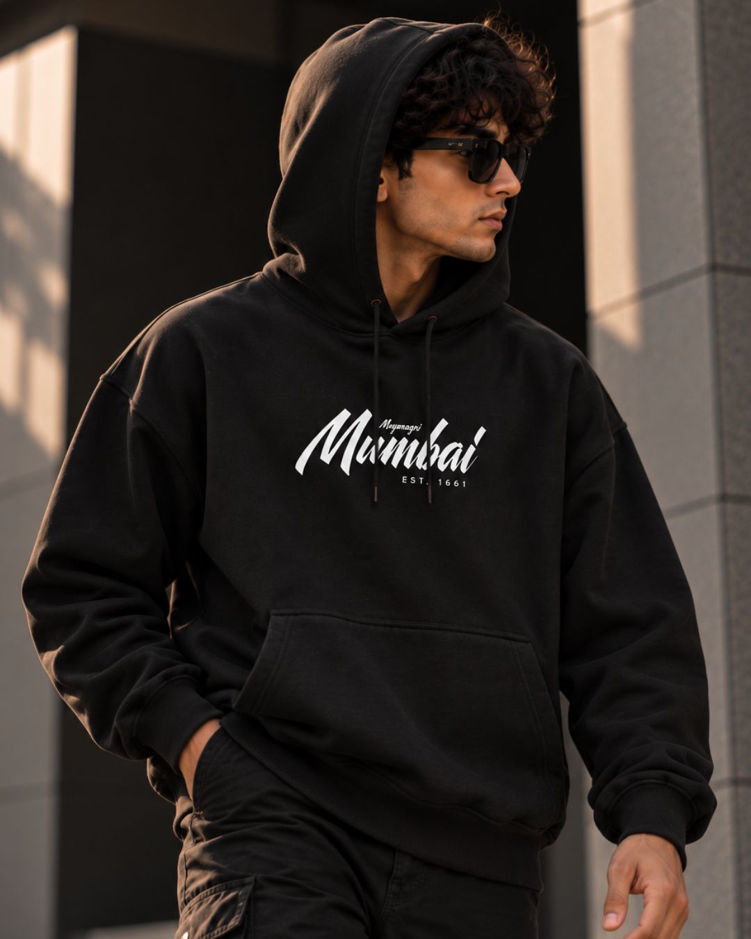 Maynagiri Mumbai  Black - ODD Oversized Heavyweight Hoodie